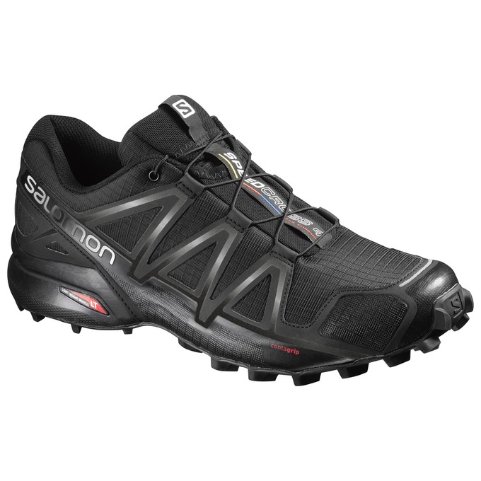 Zapatillas Trail Running Salomon Hombre Negras - Salomon Argentina SPEEDCROSS 4 ,631825-BSY